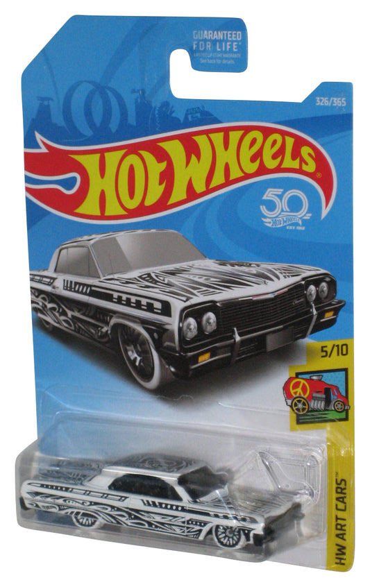 Hot Wheels HW Art Cars 5/10 (2017) '64 Impala White Toy Car 326/365