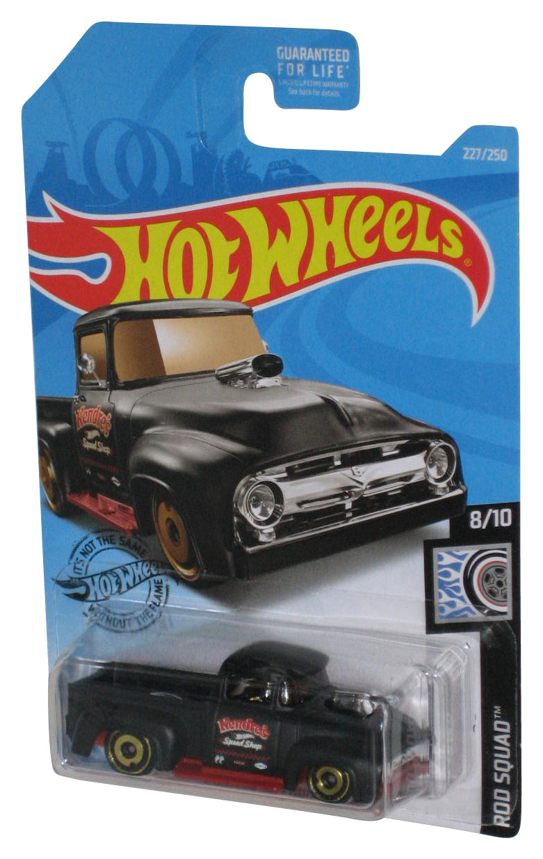 Hot Wheels Custom '56 Ford (2017) Rod Squad 8/10 Black Toy Truck 227/250
