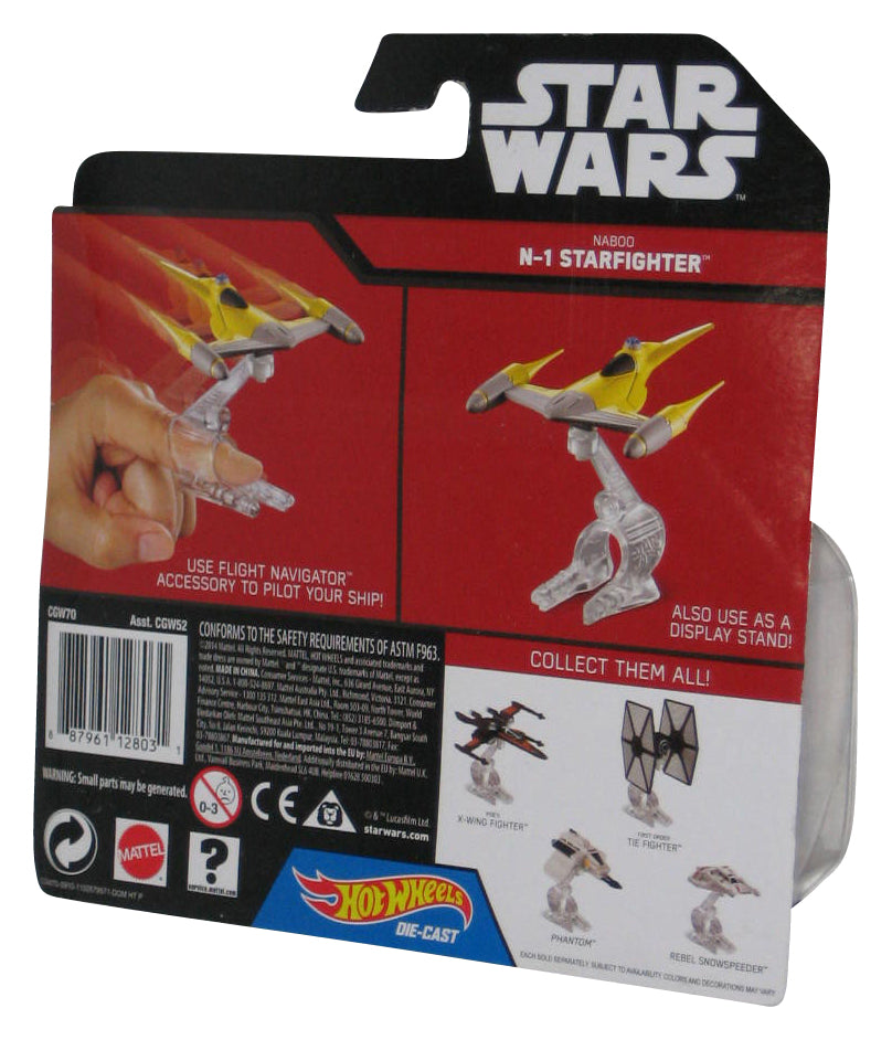Star Wars Hot Wheels (2014) Starship Naboo N-1 Starfighter Die-Cast Toy