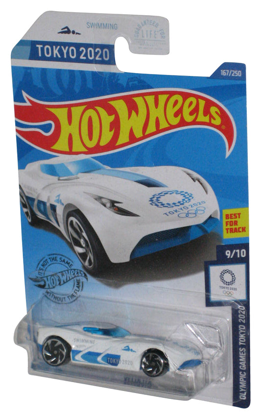 Hot Wheels Tokyo 2020 Swimming 9/10 Olympic Games White Velocita Toy Car 167/250