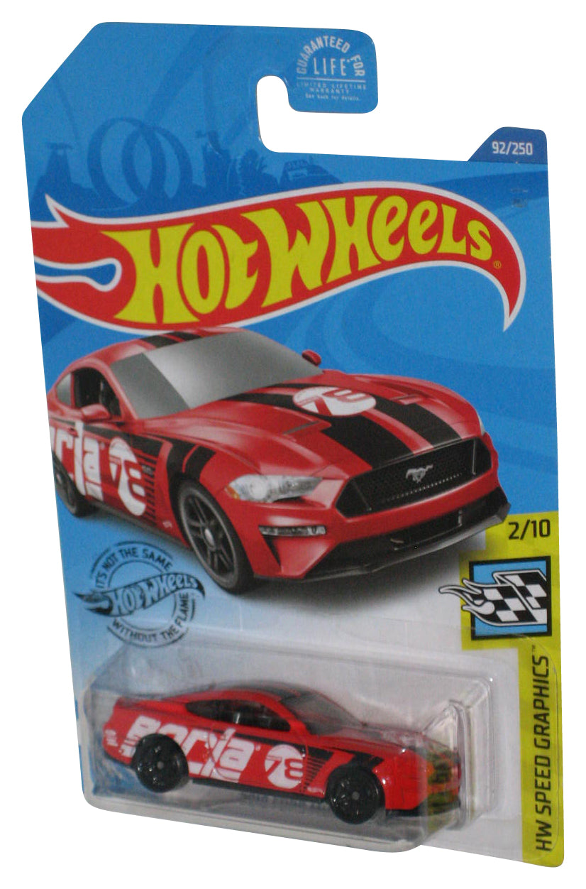 Hot Wheels Ford Mustang GT 2018 HW Speed Graphics 2/10 Red Toy Car 92/250