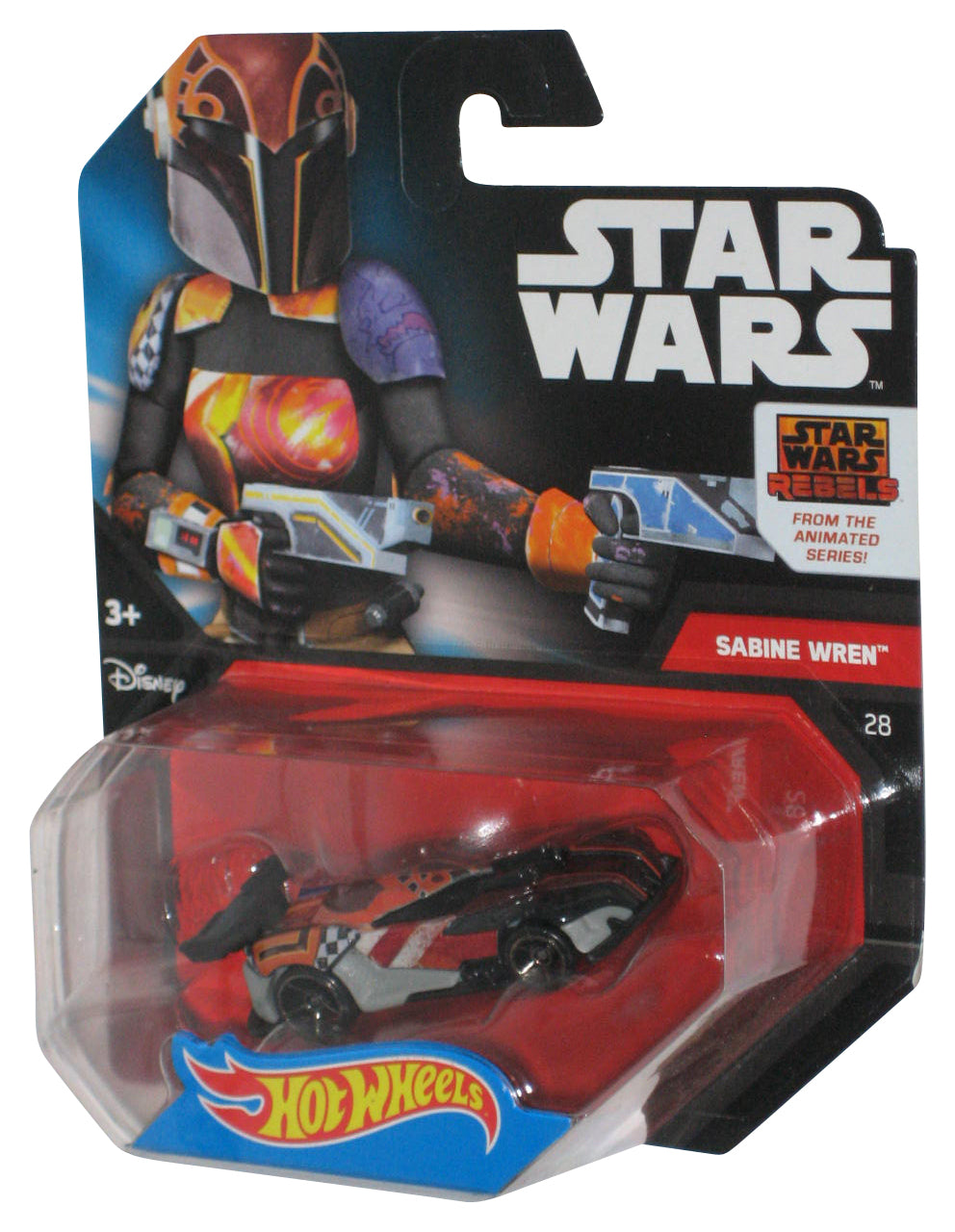 Star Wars Rebels Hot Wheels (2014) Mattel Sabine Wren Character Car Toy