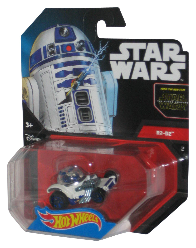 Star Wars Force Awakens R2-D2 Hot Wheels (2015) Mattel Character Cars Toy