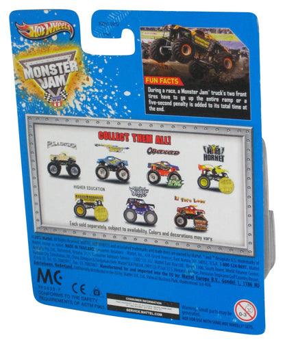 Monster Jam Obsessed Edge Glow (2012) Hot Wheels Blue Truck w/ Crushable Car
