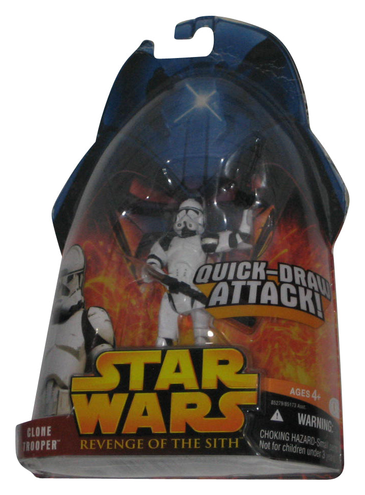 Star Wars Revenge of The Sith (2005) Clone Trooper Quick-Draw Attack Figure