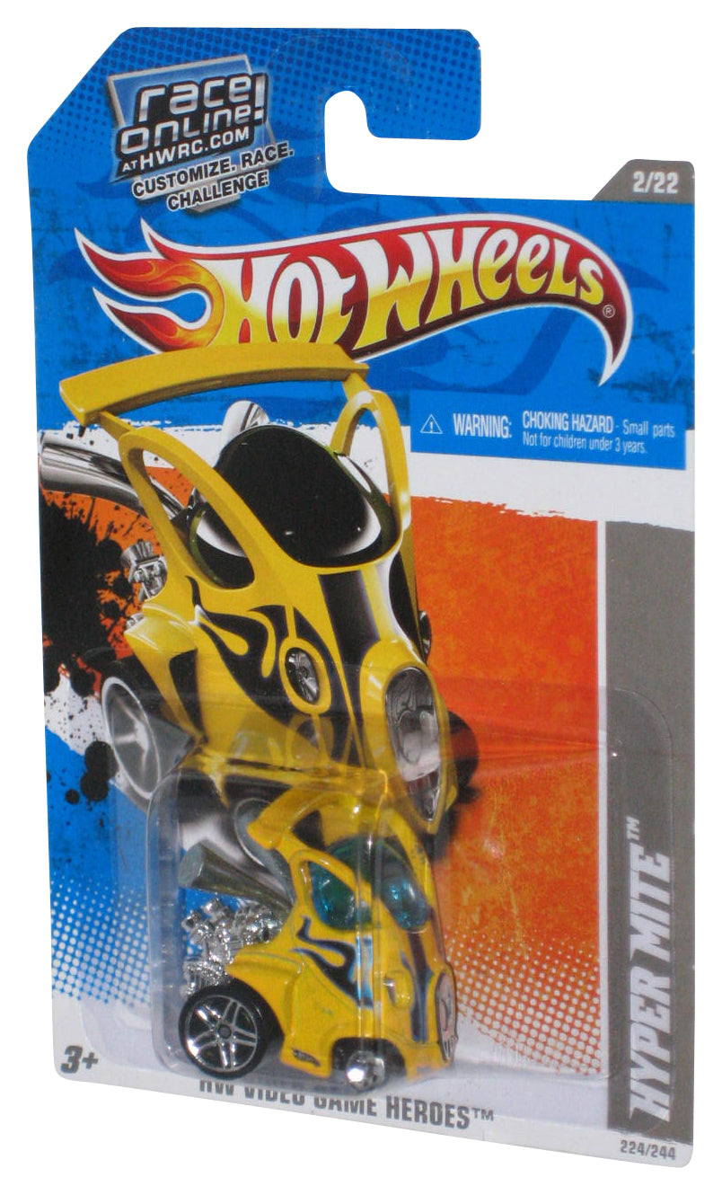Hot Wheels HW Video Game Heroes 2/22 (2010) Yellow Hyper Mite Toy Car 224/244