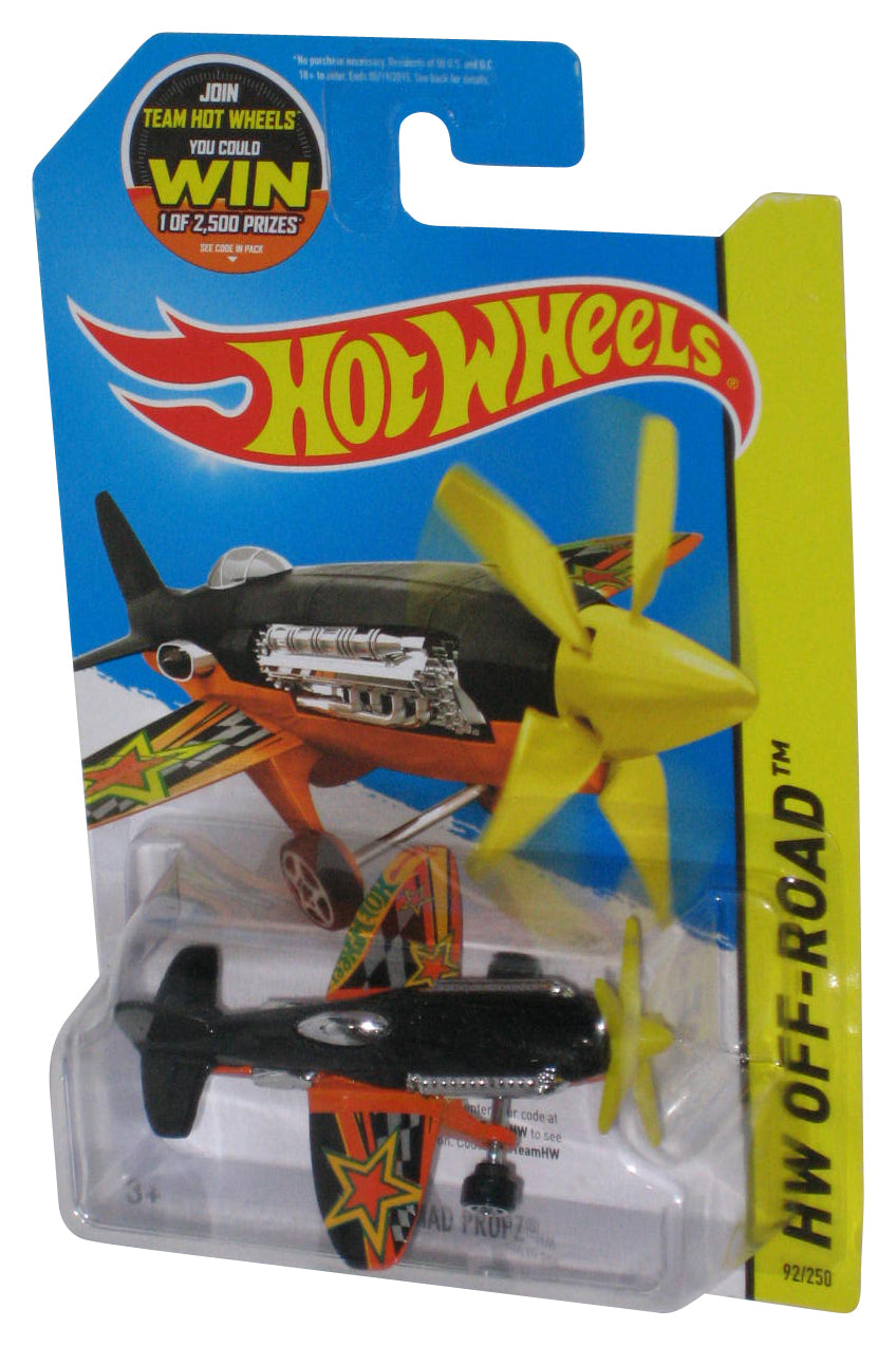 Hot Wheels Mad Propz HW Off-Road Black & Orange (2013) Die-Cast Toy Plane 92/250