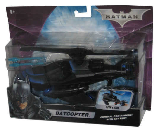 DC Comics Batman Dark Knight Batcopter Mattel Toy Vehicle w/ Spin & Fire