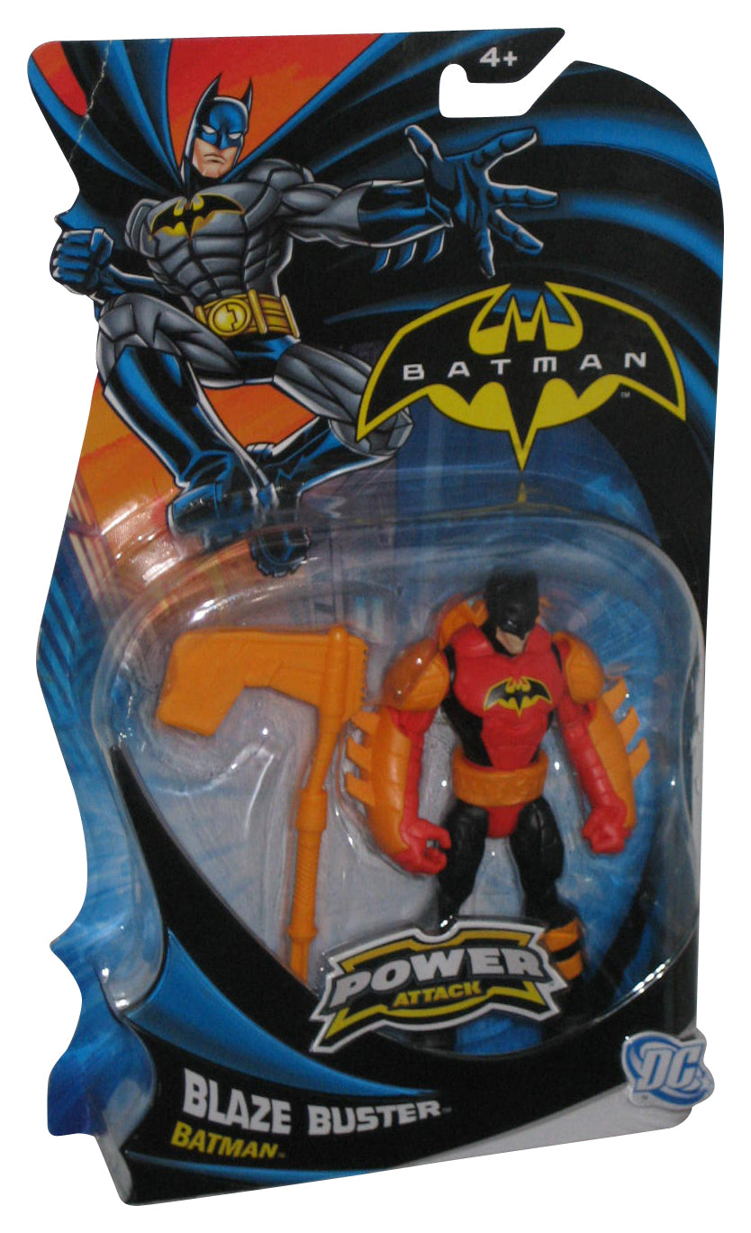 DC Batman Power Attack Red & Orange Blaze Buster (2011) Mattel Action Figure