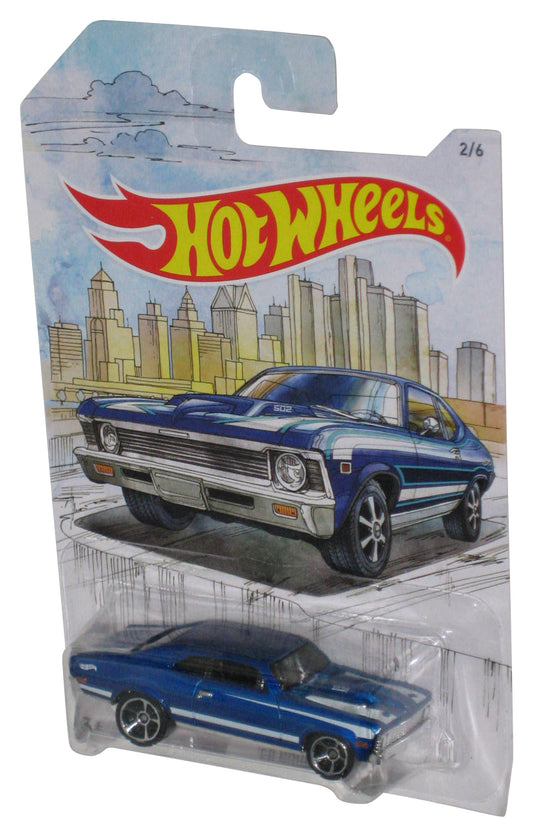 Hot Wheels '68 Blue Nova (2018) Mattel Die-Cast Toy Car 2/6