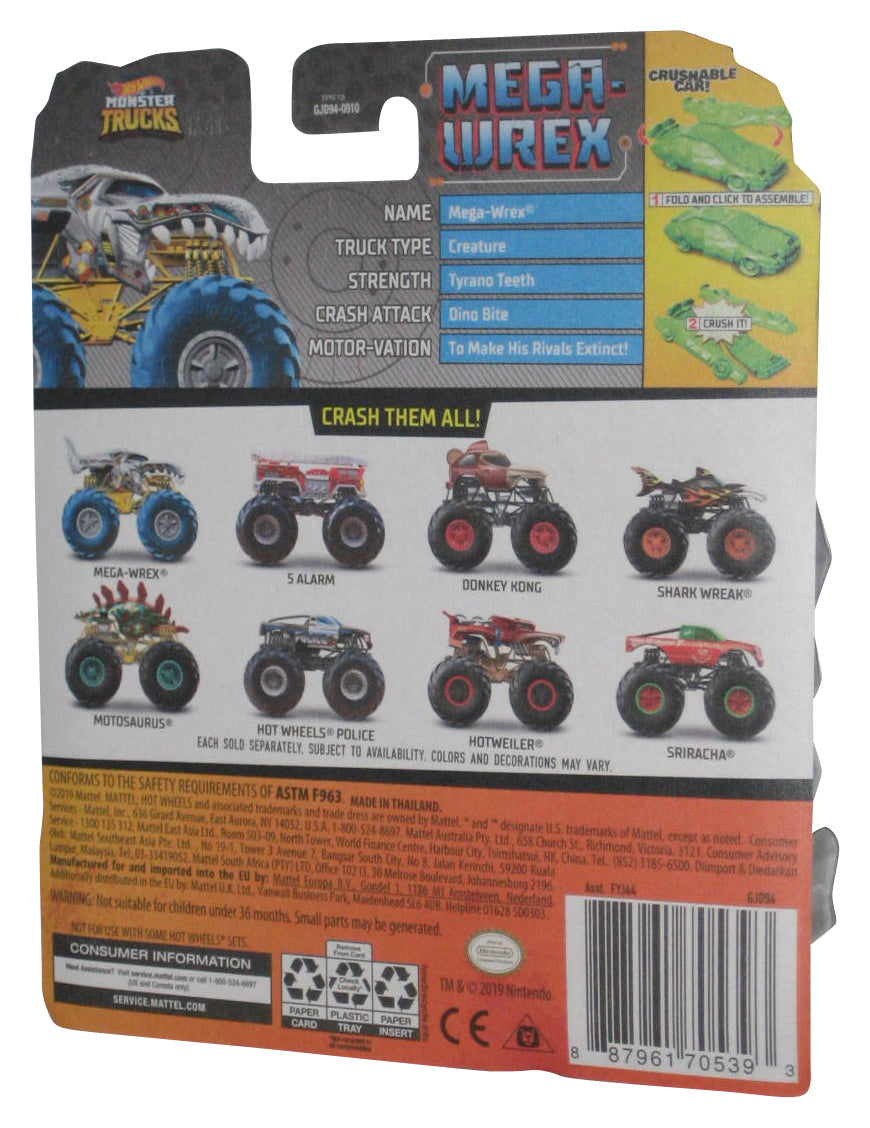 Hot Wheels Monster Trucks (2020) Tinted Wheels 4/5 Mega-Wrex 1:64 Toy Truck 28/75