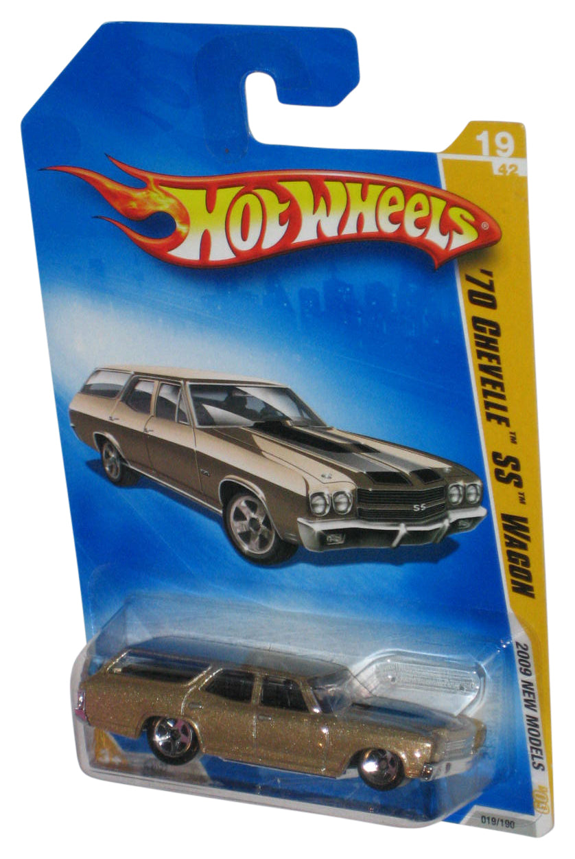 Hot Wheels 2009 New Models Gold '70 Chevelle SS Wagon Toy Car 019/190