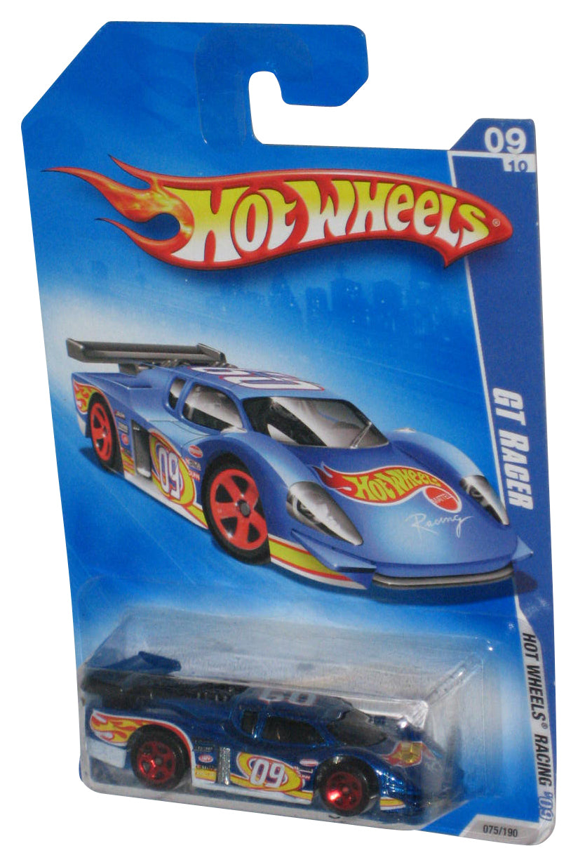 Hot Wheels Racing 09/10 Mattel Blue '09 GT Racer Toy Car 075/190