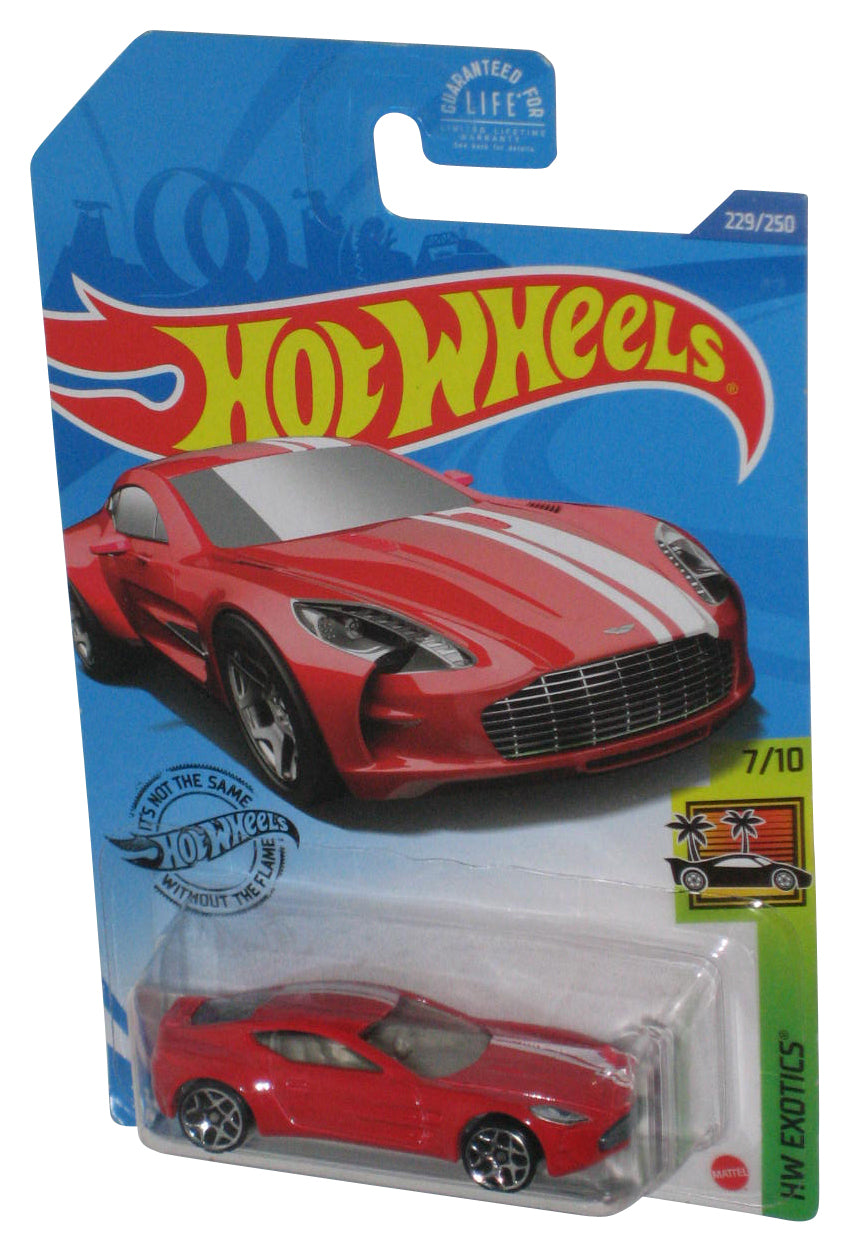 Hot Wheels HW Exotics 7/10 (2017) Red Aston Martin One-77 Toy Car 229/250