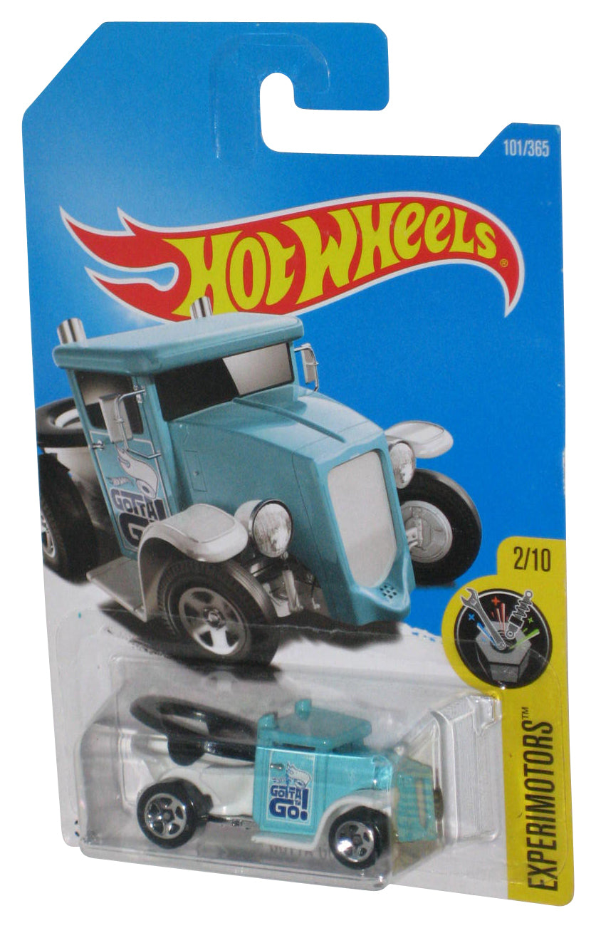 Hot Wheels Experimotors 1/10 (2015) Light Blue Gotta Go Toy Car 101/365