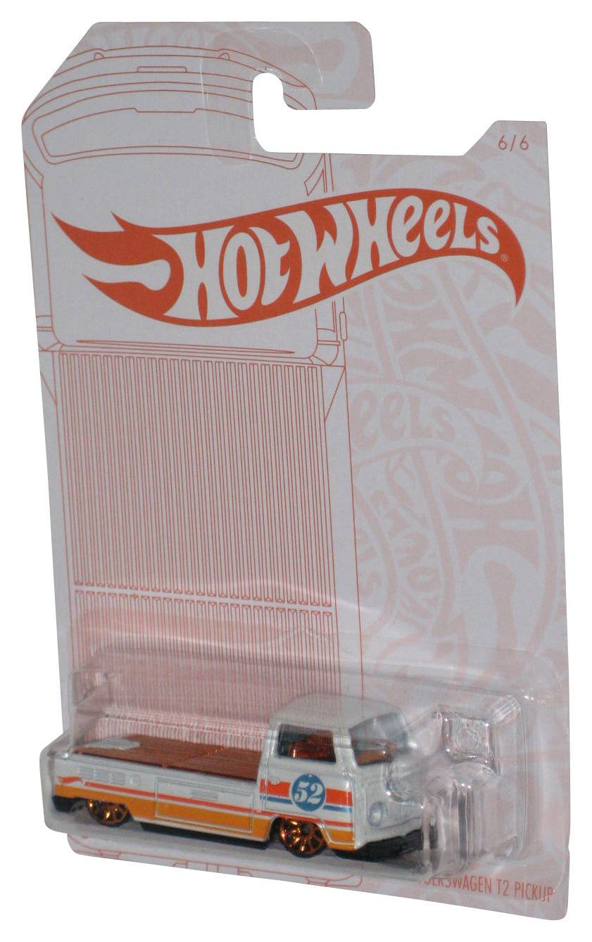 Hot Wheels Pearl & Chrome (2019) Volkswagen T2 Pickup Hauler Toy Truck 6/6