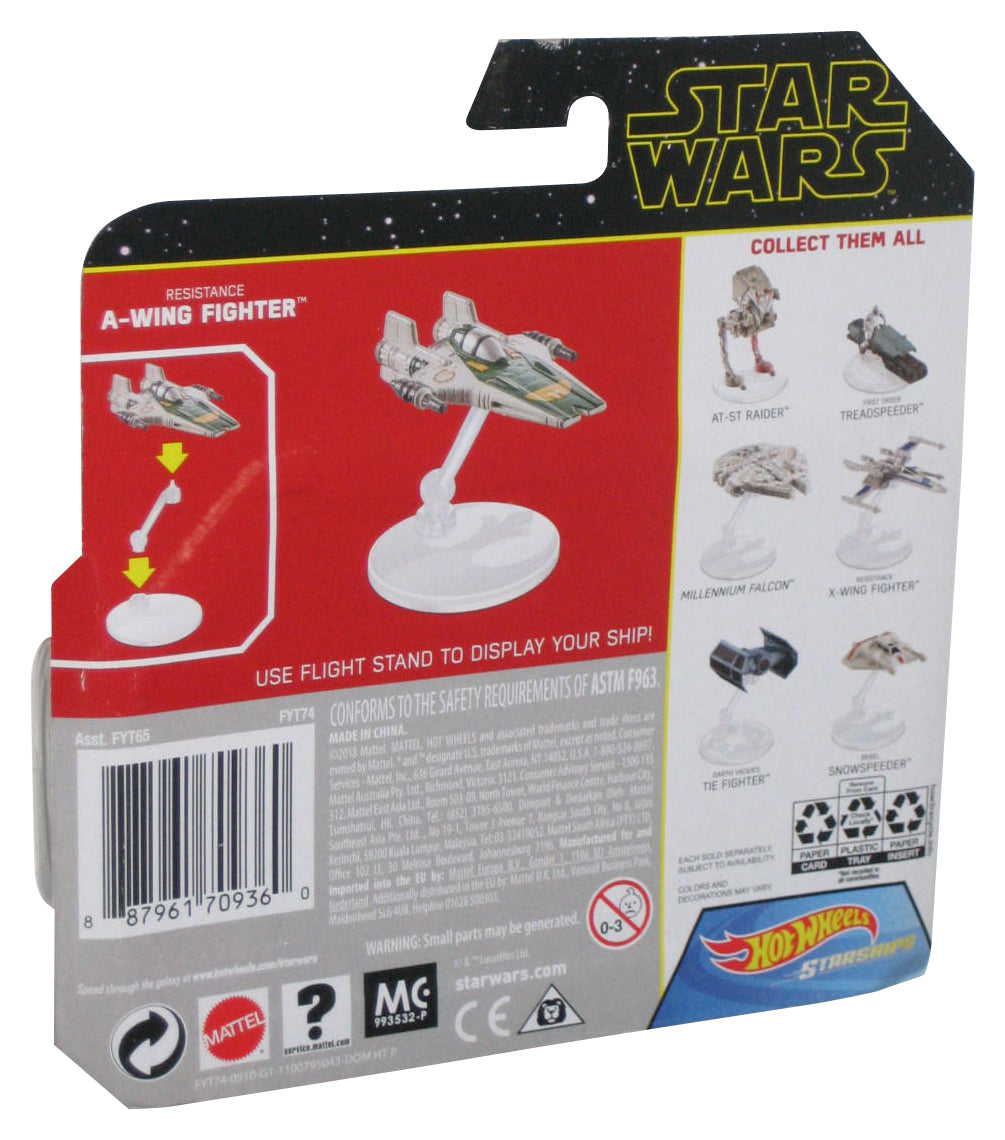 Star Wars Resistance A-Wing Fighter (2018) Hot Wheels Starship Toy Vehicle