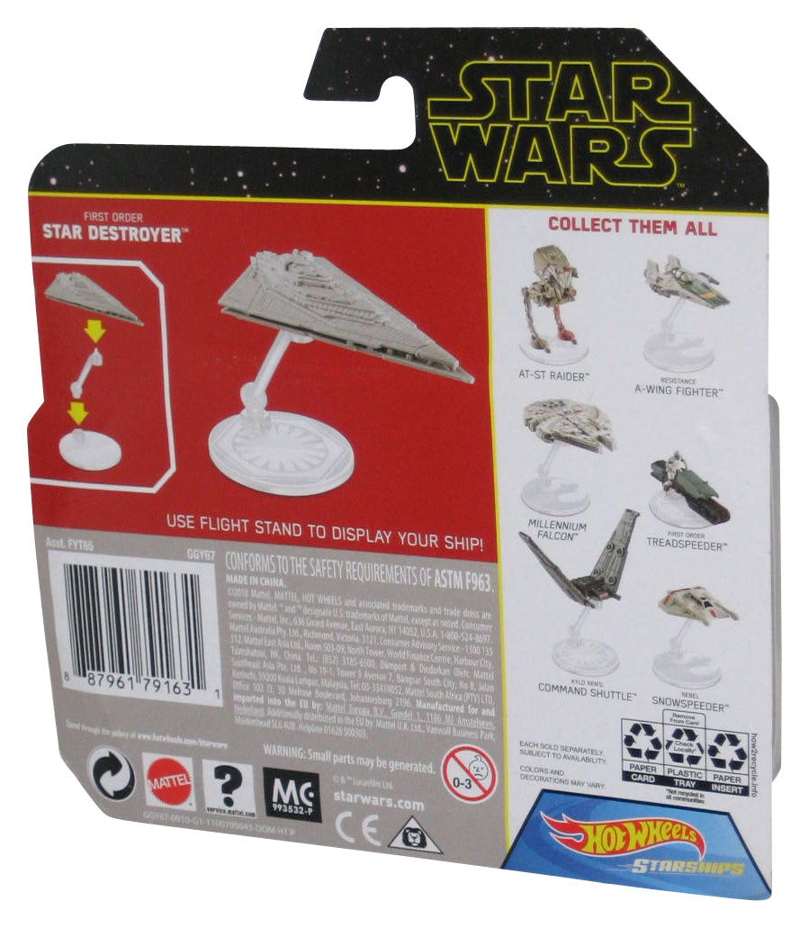 Star Wars Hot Wheels First Order Star Destroyer (2018) Starships Die-Cast Vehicle Toy