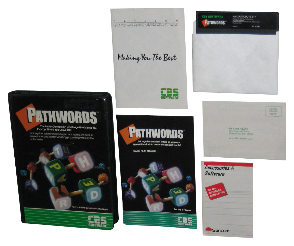 Pathwords (1984) CBS Software Commodore Music Video Game