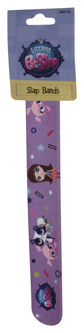 Littlest Pet Shop Bullsi Toy (2016) Hasbro Purple Slap Band