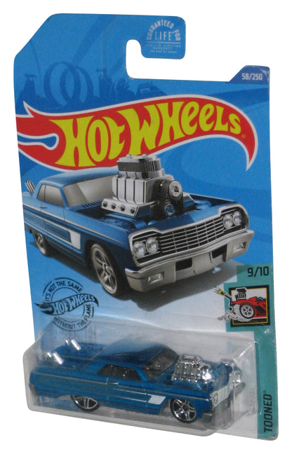 Hot Wheels Blue '64 Chevy Impala (2017) Tooned 9/10 Toy Car 58/250