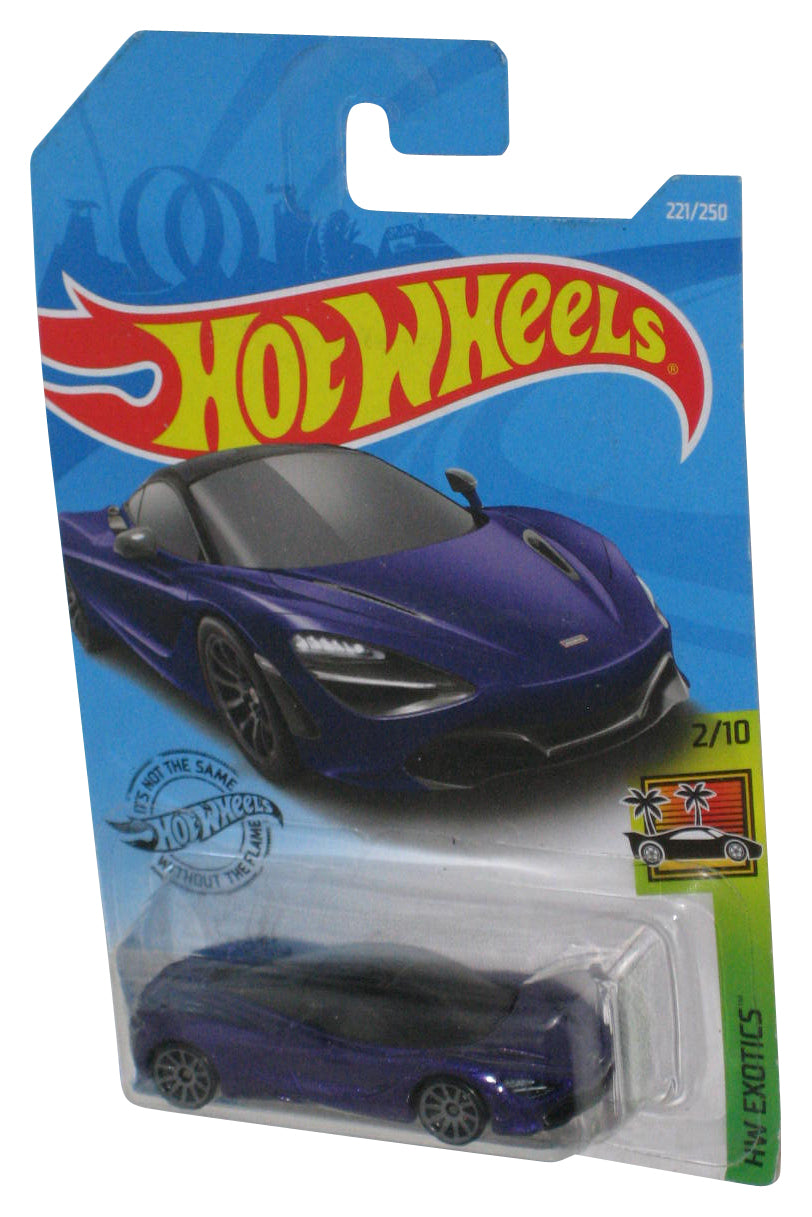 Hot Wheels Exotics 2/10 (2017) Purple McLaren 720S Toy Car 221/250