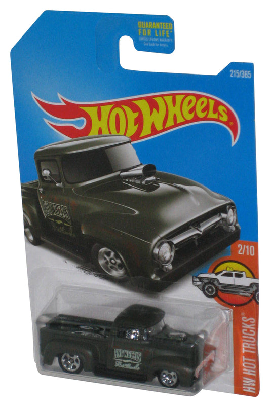 Hot Wheels HW Hot Trucks 2/10 (2015) Dark Green Custom '56 Ford Truck Toy 215/365