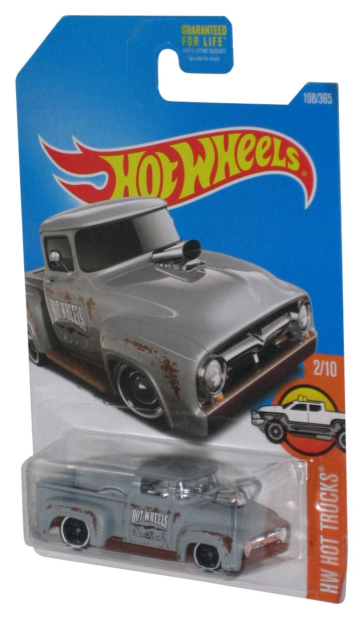 Hot Wheels HW Hot Trucks 2/10 (2015) Grey Custom '56 Ford Truck Toy 108/365