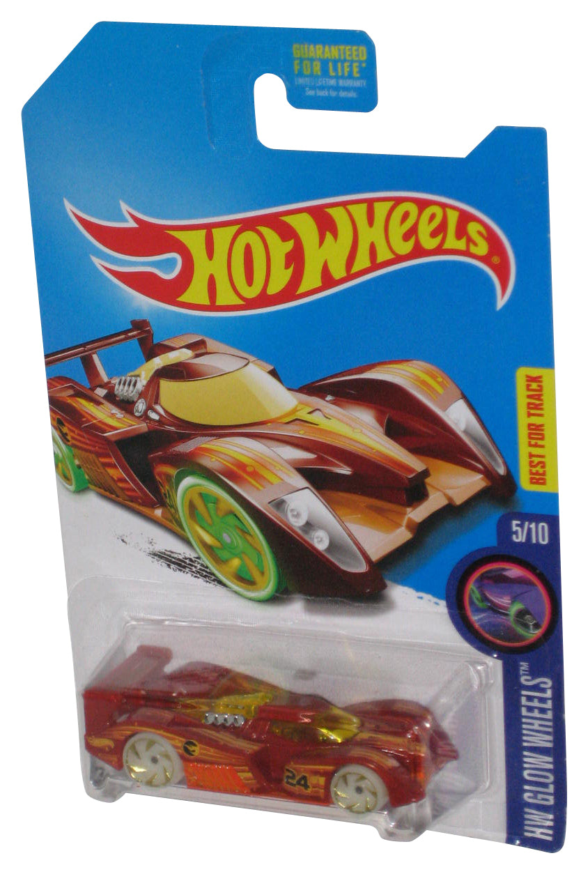 Hot Wheels HW Glow Wheels 5/10 (2015) Orange 24 Ours Toy Car