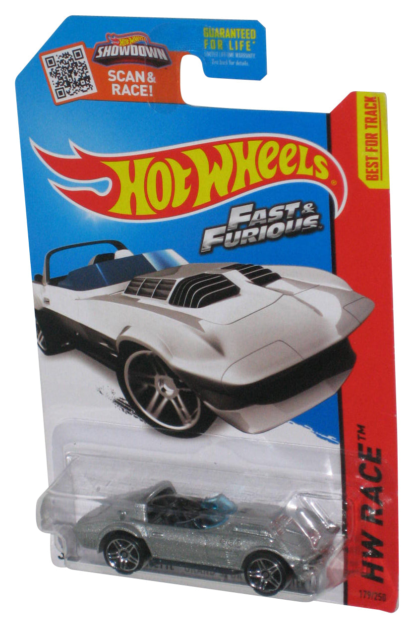 Hot Wheels Fast & The Furious HW Race Silver Corvette Grand Sport Roadster Toy Car 179/250