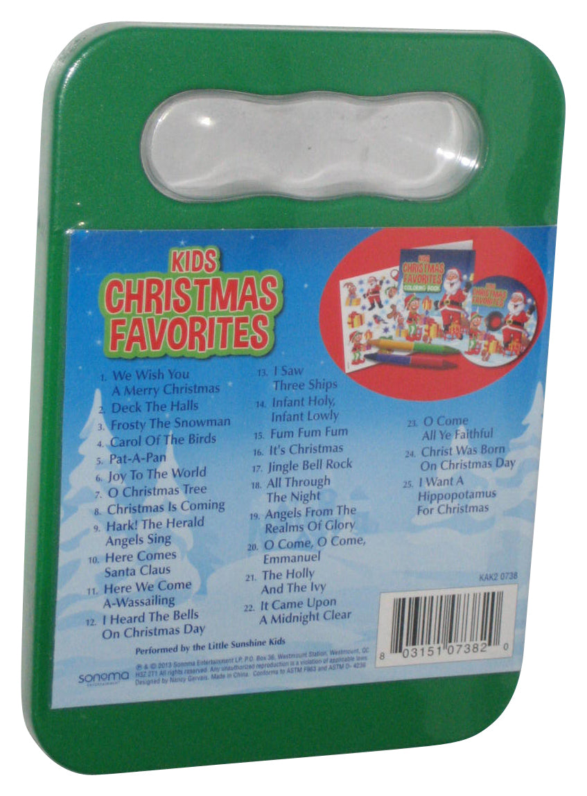 Christmas Is For Kids Green Activity Kit - (Music CD + Stickers + Crayons & Coloring Book)