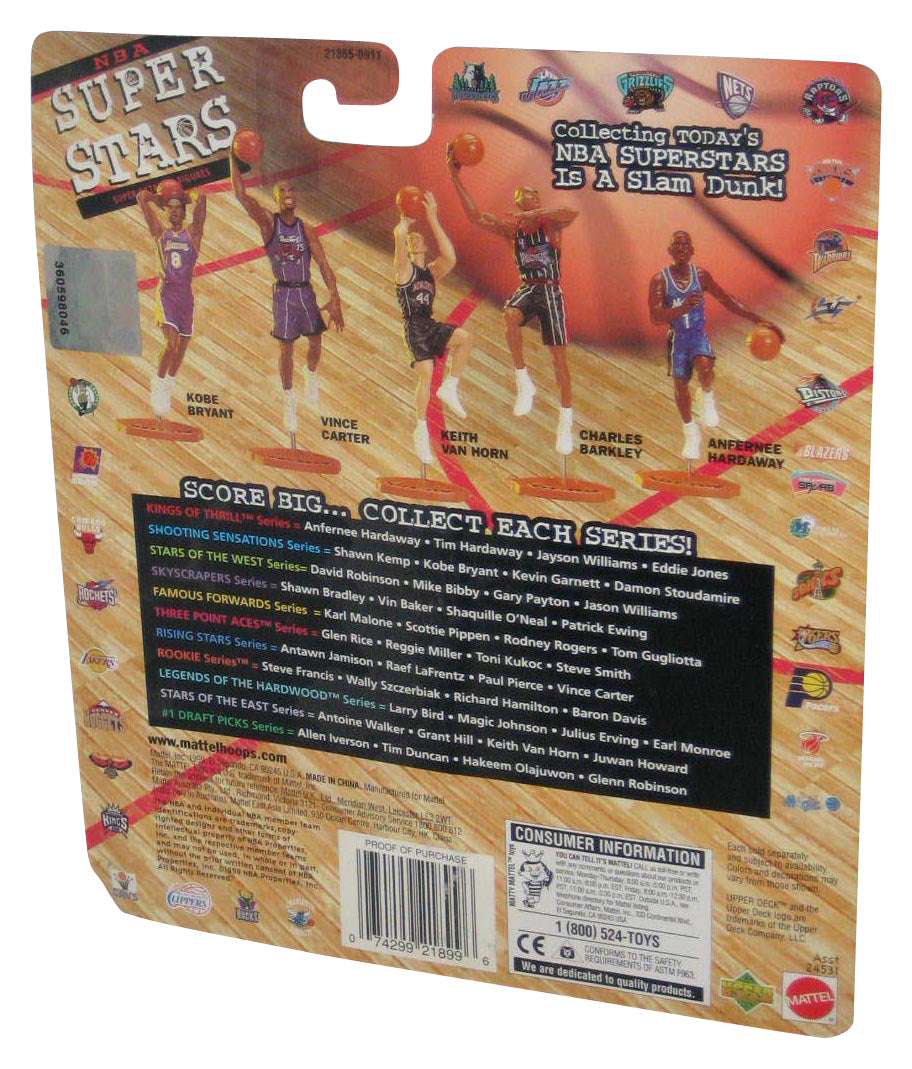 NBA Superstars Court Collection Denver Nuggets Raef LaFrentz (1999) Mattel Figure