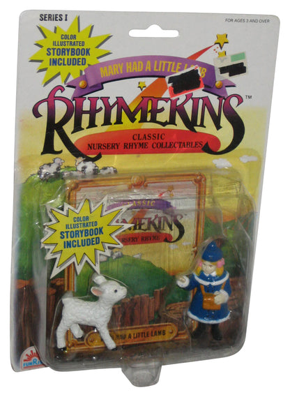 Rhymekins Classic Nursery Rhime Mary Had A Little Lamb Figure Set 2-Pack w/ Story Book - (Dented Plastic)