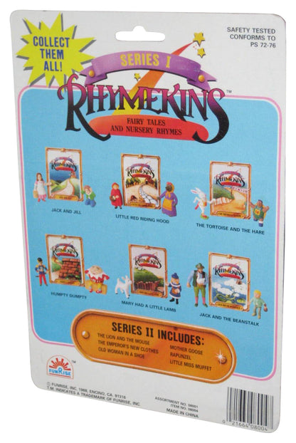 Rhymekins Classic Nursery Rhime (1988) Tortoise and The Hare Figure Set 2-Pack w/ Story Book