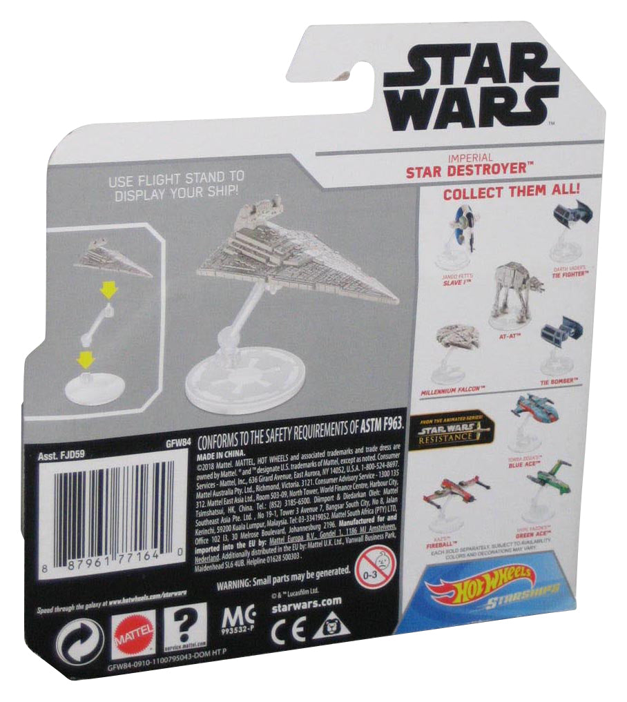 Star Wars Hot Wheels (2018) Imperial Star Destroyer Die-Cast Starship Vehicle Toy