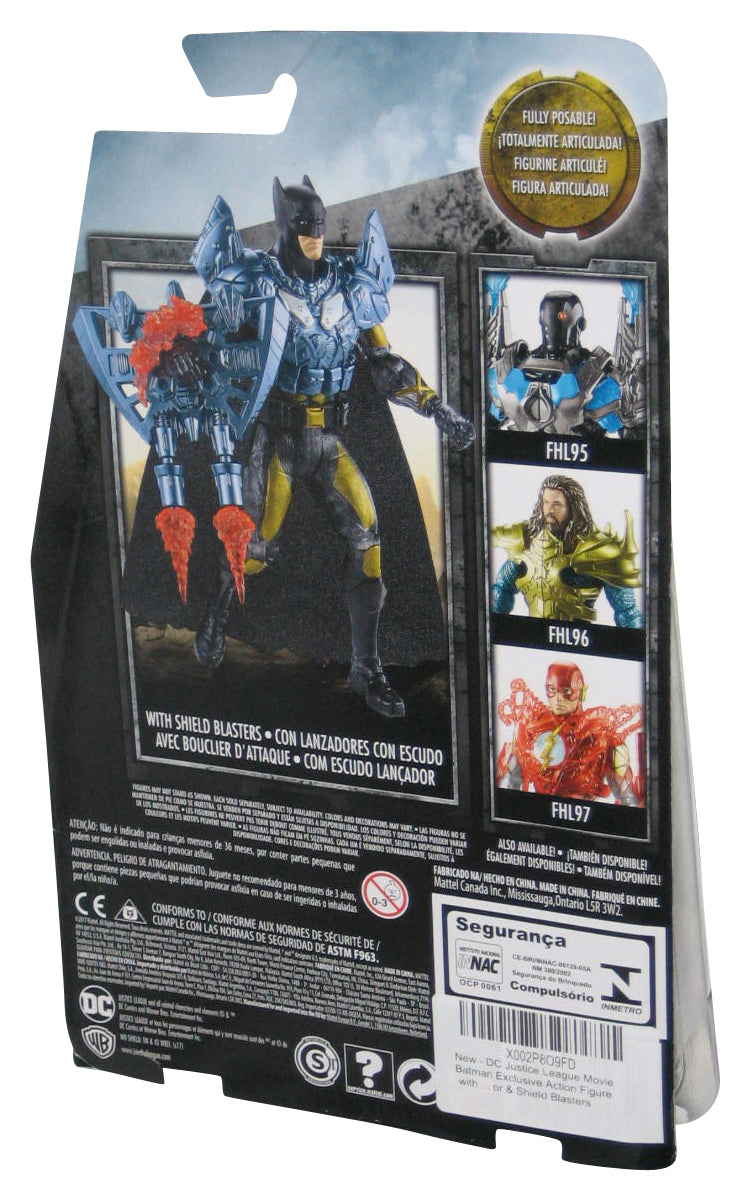 DC Justice League (2017) Mattel Batman 6-Inch Figure w/ Shield Blaster - (Plastic Loose From Blister Card)