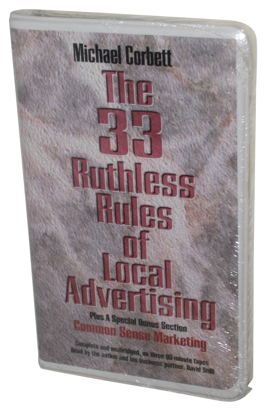Michael Corbett The 33 Ruthless Rules of Local Advertising Cassette Tape Box Set