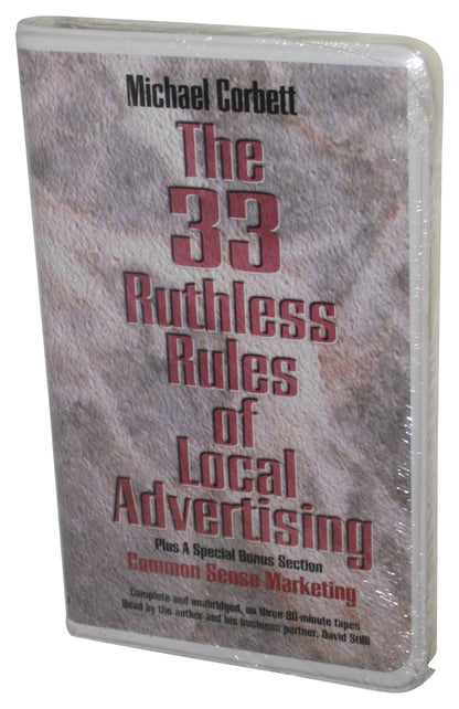 Michael Corbett The 33 Ruthless Rules of Local Advertising Cassette Tape Box Set
