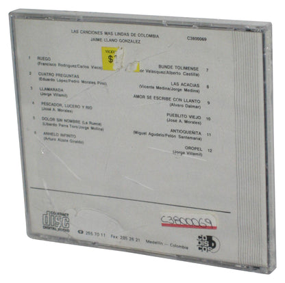 Jaime Llano Gonzalez Las Canciones Maslindas de Colombia Audio Music CD - (Cracked Jewel Case)
