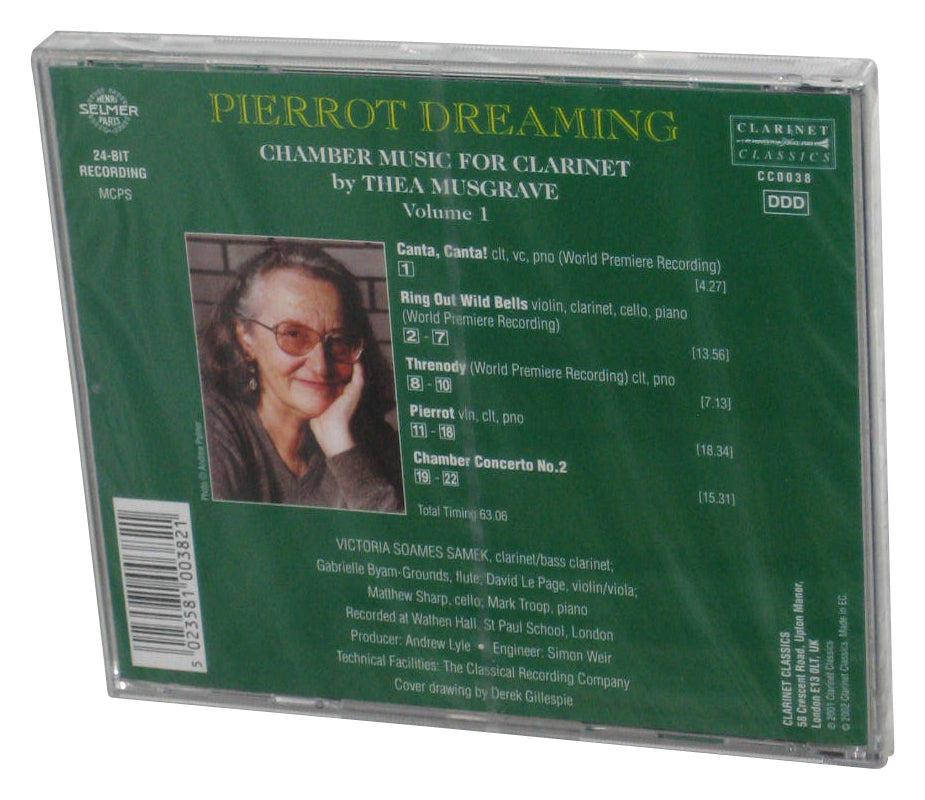 Pierrot Dreaming: Chamber Music For Clarinet Audio Music CD