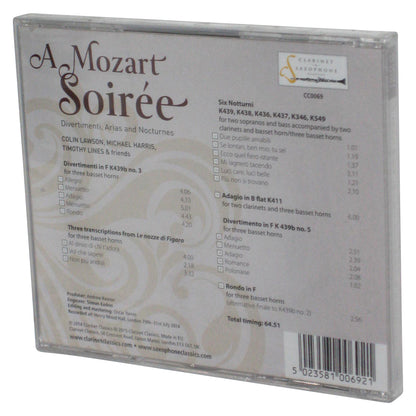 A Mozart Soiree Clarinet and Saxophone (2019) Audio Music CD