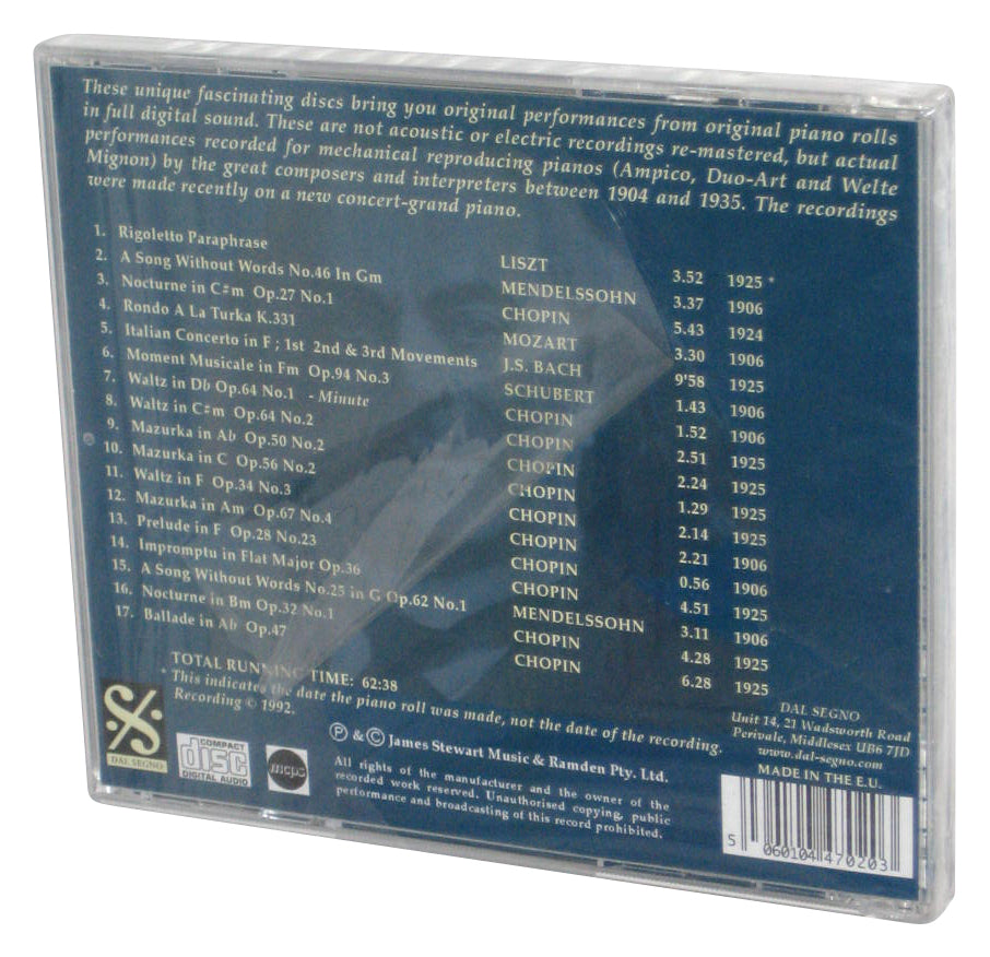 The Great Pianists Vol. 1 Masters of The Piano Roll Vladimir de Pachmann Audio Music CD