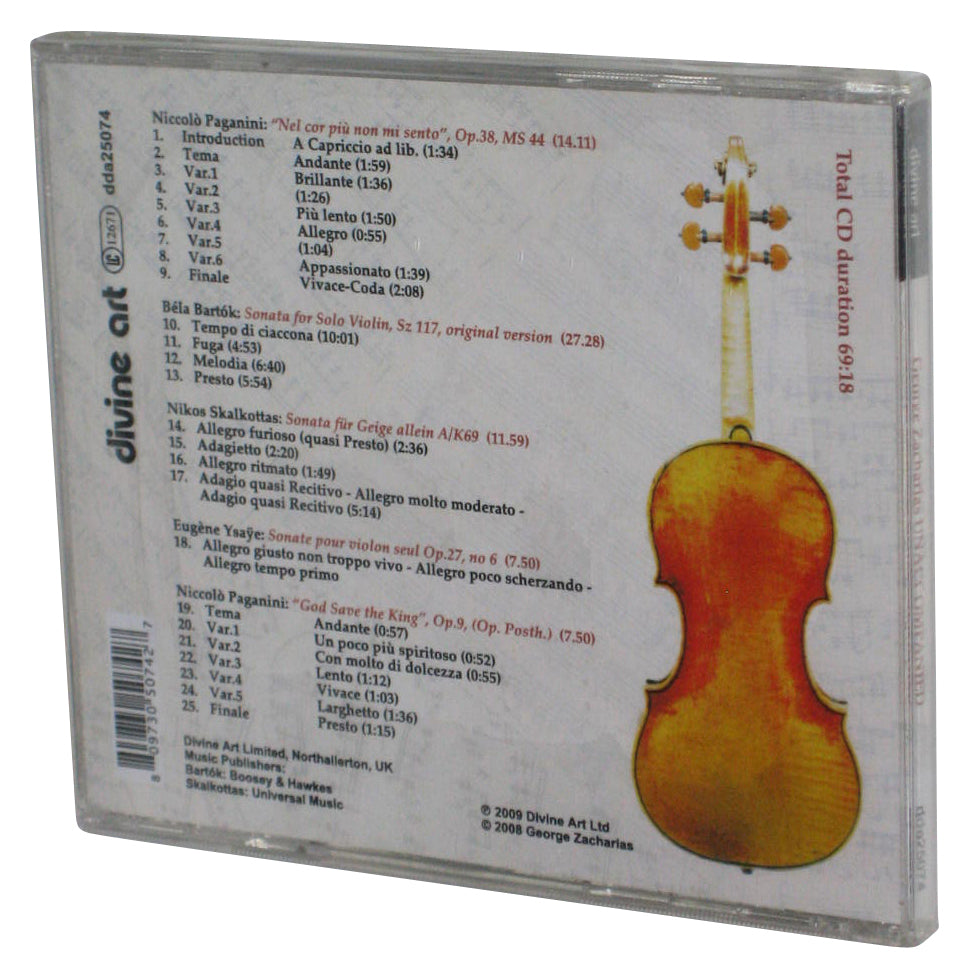 Unaccompanied George Zacharias (2009) Audio Music CD