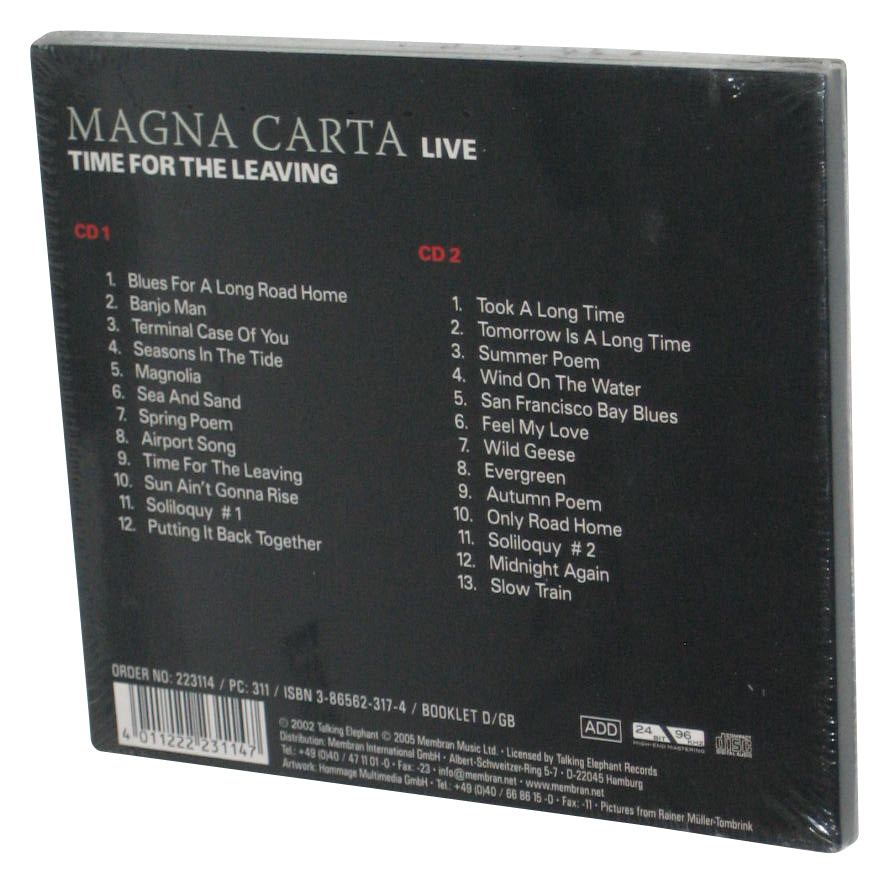 Magna Carta Time For The Leaving-Live (2002) Audio Music CD