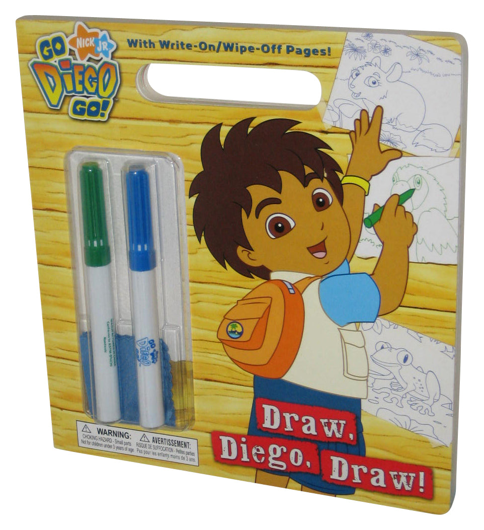 Nickelodeon Go Diego Go! Draw! (2008) Write-On / Off Activity Book