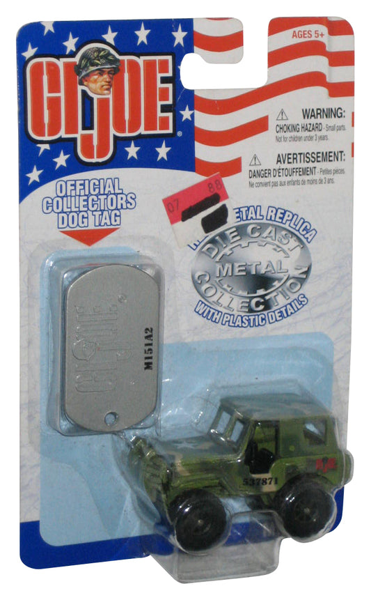 GI Joe M151A2 Green Jeap (2002) Hasbro Maisto Real Metal Replica & Plastic Toy Car w/ Dog Tag