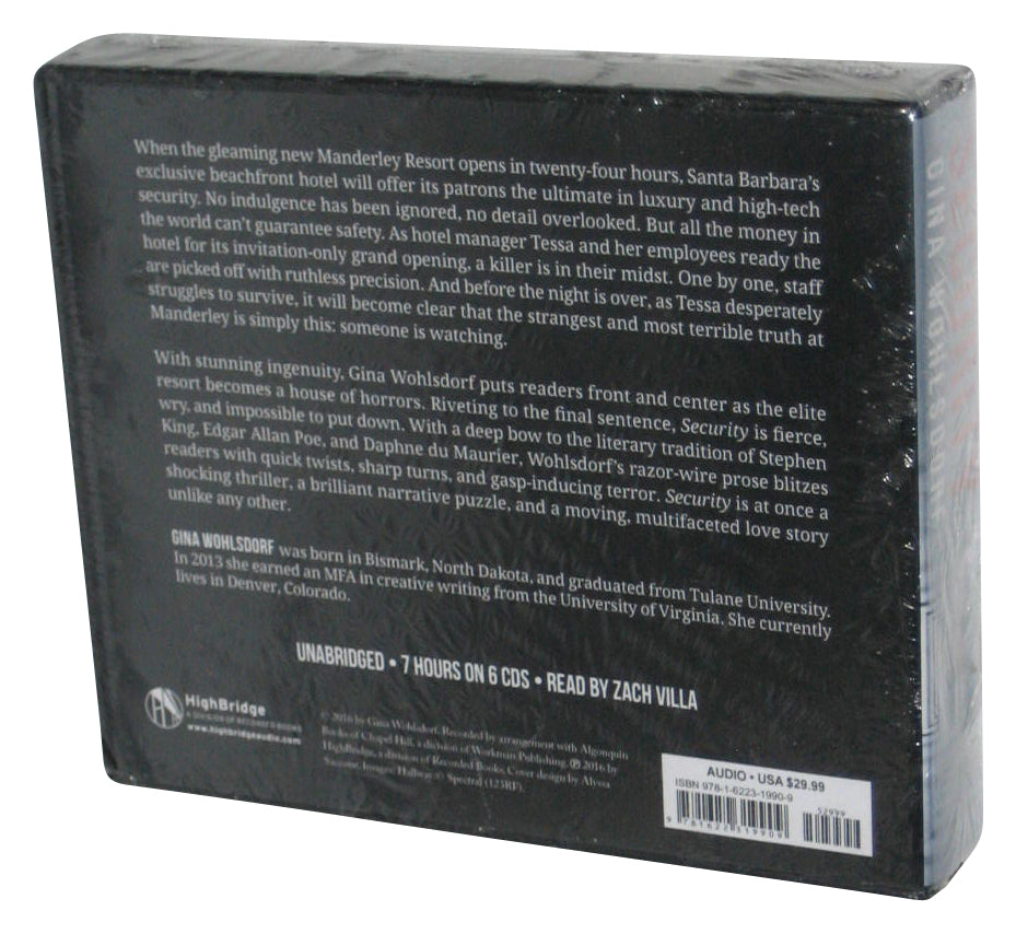 Security (2016) Audio CD Box Set - (Gina Wohlsdorf)