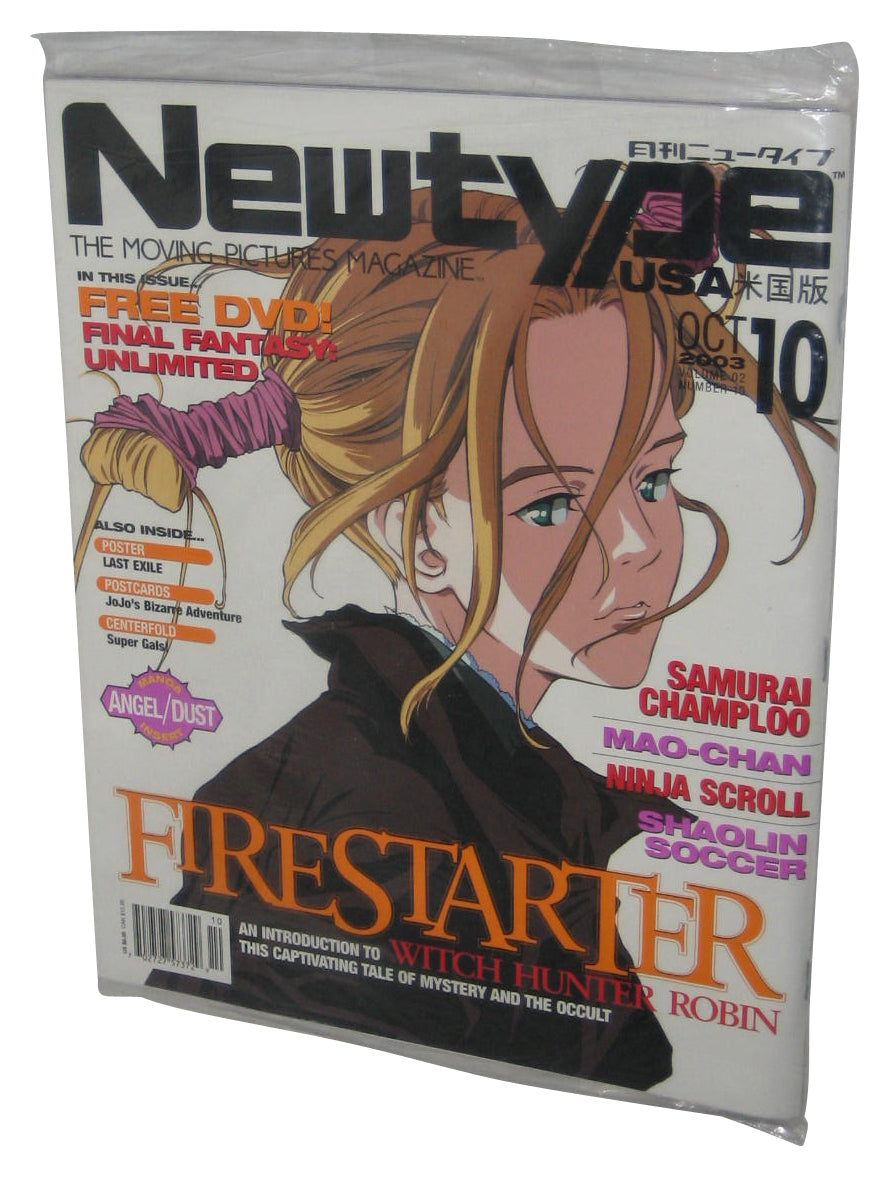 Newtype The Moving Pictures Oct. 2003 Vol. 2 Anime Magazine Issue 10