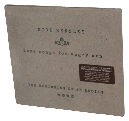 Nick Hensley Love Songs For Angry Men The Beginning of An Ending Audio Music CD