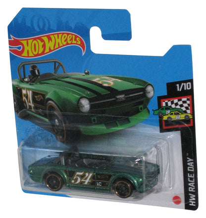 Hot Wheels Triumph TR6 (2018) HW Race Day Green Toy Car 1/10 - (Short Card)